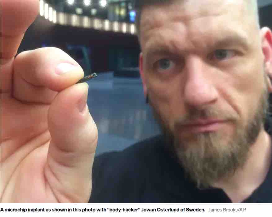 Thousands of people in Sweden are embedding microchips under their skin