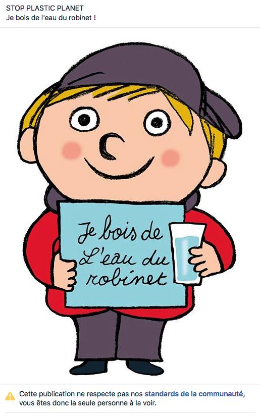 Je bois de l’eau du !
